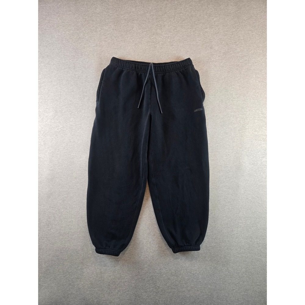 Aritzia Black Cozy Fleece Joggers